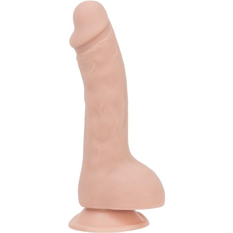 Addiction | Brad 7.5" Dong Dildo with Balls Suction Cup Bonus Bullet Beige