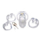 Master Series Clear Captor Chastity Cage Large