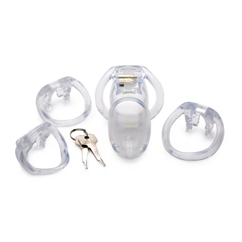 Master Series Clear Captor Chastity Cage Large