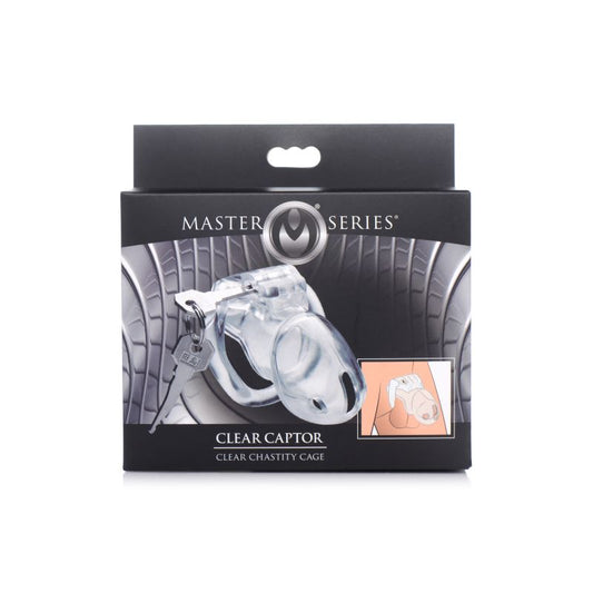 Master Series Clear Captor Chastity Cage Medium