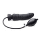 Master Series Dick Spand Inflatable Silicone Dildo Black