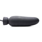 Master Series Dick Spand Inflatable Silicone Dildo Black