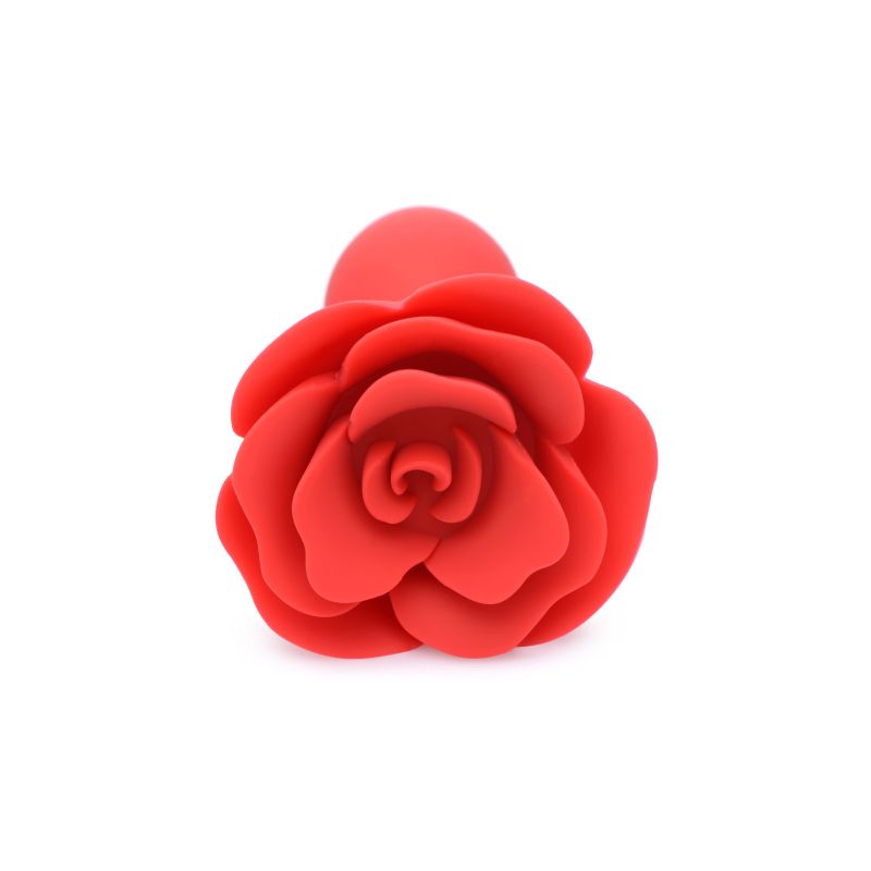 Master Series Booty Bloom Silicone Rose Plug Large Red