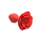 Master Series Booty Bloom Silicone Rose Plug Large Red