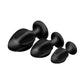 Master Series Triple Juicers Silicone Anal Plug Set Black