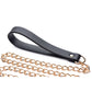 Master Series Leashed Lover Black/Gold Chain Leash