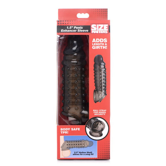 Size Matters Penis Enhancer Sleeve 1.5" Smoke