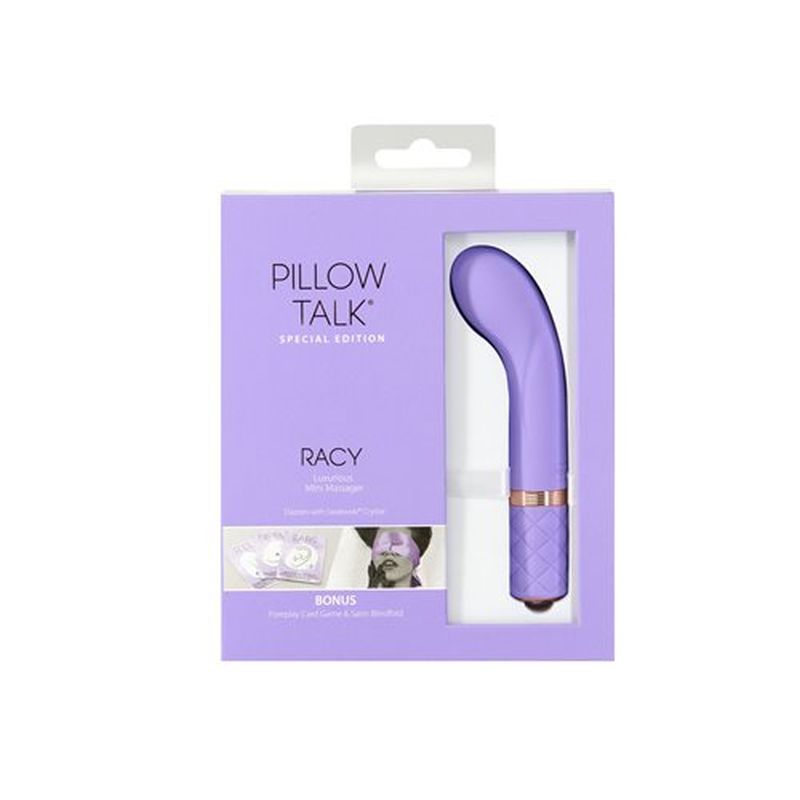 Pillow Talk Special Edition Racy Mini Massager w Swarovski Crystal - Purple