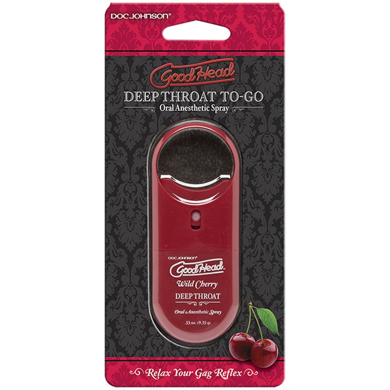 Doc Johnson GoodHead To-Go Deep Throat Spray Wild Cherry 9ml