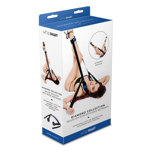 Whipsmart | Whip Smart Diamond Deluxe Sex Swing w Ankle Restraints Blue