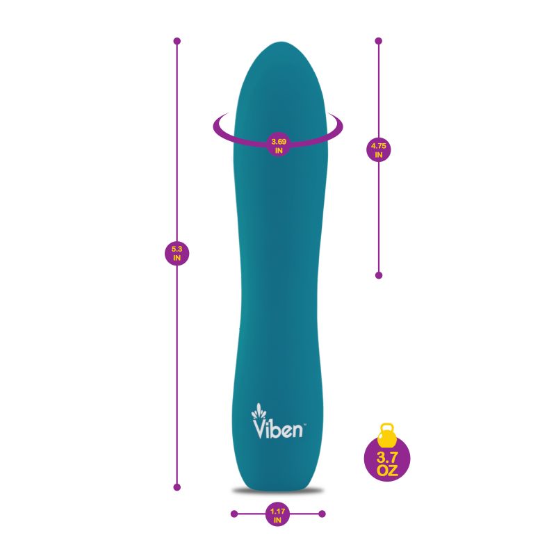 Viben Vivacious Rumble Motor Rechargeable Bullet Vibrator Ocean