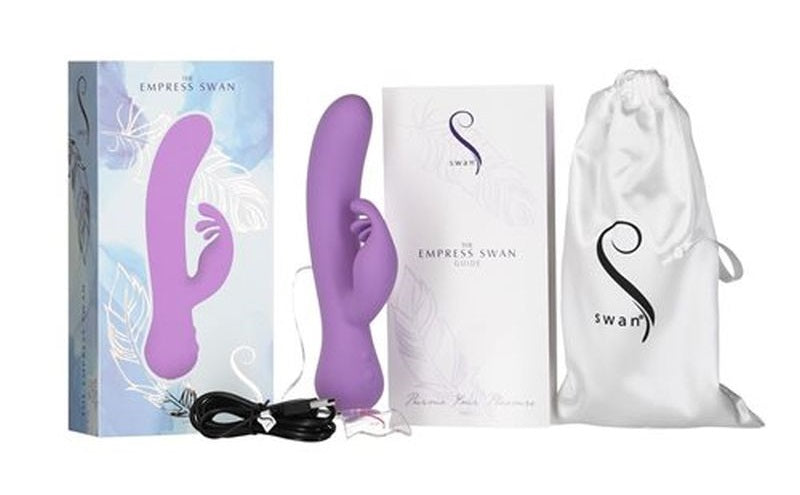 Swan | Empress Swan Rabbit Vibrator G-spot Clitoral Stimulation Lilac