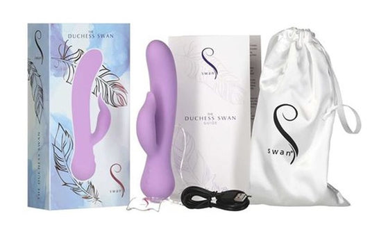 Swan | Duchess Swan Rabbit Vibrator G-spot Clitoral Stimulation Lilac