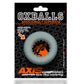 OxBalls Axis Rib Griphold Cock Ring Clear Ice