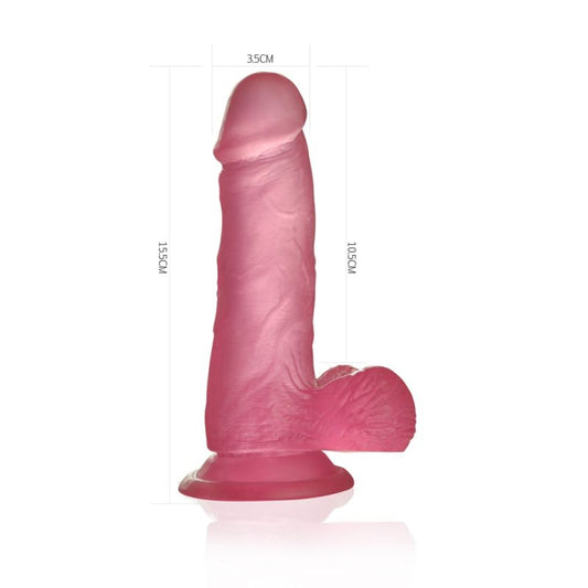 Lovetoy | Jelly Studs 6" Crystal Dildo Small Pink