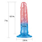 Lovetoy | Dazzle Studs Dildo 7" Pink/Blue