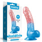 Lovetoy | Dazzle Studs Dildo 8" Pink/Blue