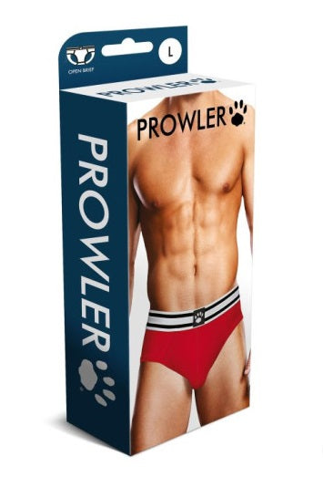 Prowler Open Back Brief Red/White Size S/M/L/XL