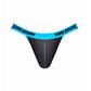 Male Power Casanova Uplift Micro Thong Black/Blue Size S/M or M/L or L/XL