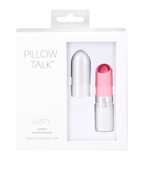 Pillow Talk Lusty Flickering Massager Clitoral Vibrator Pink