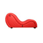 Daytona | Kama Sutra Mebon Chaise Love Lounge Red w Black Pillows