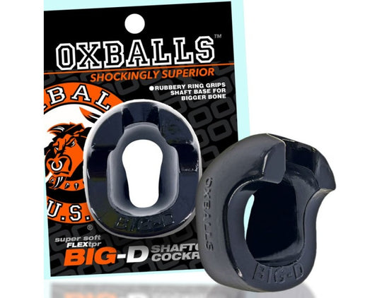 OxBalls Big D Shaft Grip Cock Ring Black