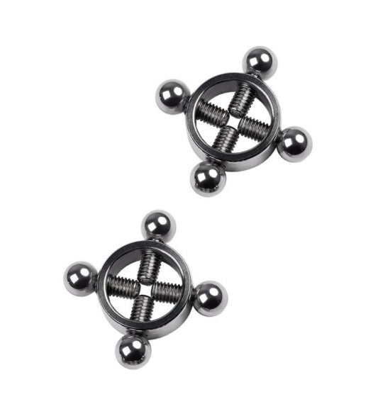 Metal | Silver Metal 2 Pc Nipple Clamps