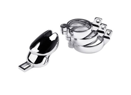 Metal | Silver Metal Chastity Cage Adjustable