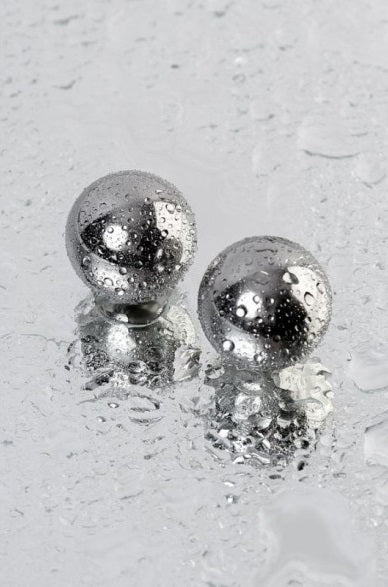 Metal | Silver Metal 2 Pc Vaginal Balls 2.5cm