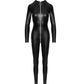 Noir Power Wetlook Catsuit w Front Zipper Size S, M, L, XL