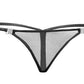 Noir Inviting Tulle G-String Size S, M, L