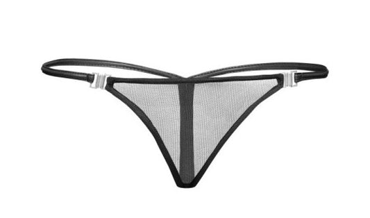 Noir Inviting Tulle G-String Size S, M, L