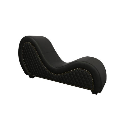 Daytona | Kama Sutra Mebon Chaise Love Lounge Studded and Quilted Black