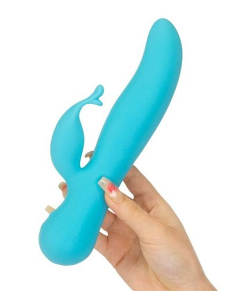 Swan | Kissing Swan Rabbit Vibrator G-Spot Clitoral Stimulation Flickering Blue