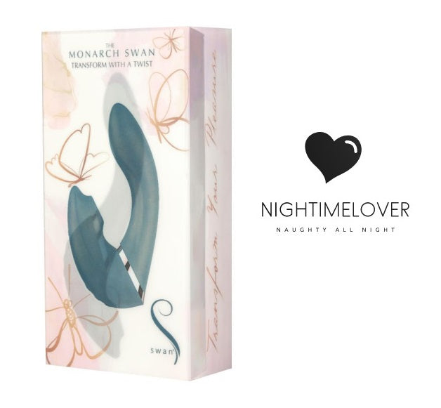 Swan | The Monarch Swan Transforming Vibe G-Spot Vibrator Clitoral Stimulator Teal