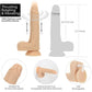 Naked Addiction | The Freak Vibrating Rotating Dong w Remote 7.5" Flesh