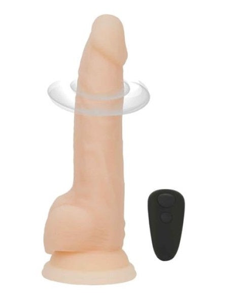 Naked Addiction | Rotating 8" Vibrating Dildo w Remote Vanilla