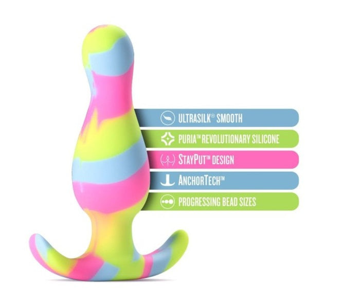 Avant Kaleido Lime Silicone Butt Plug