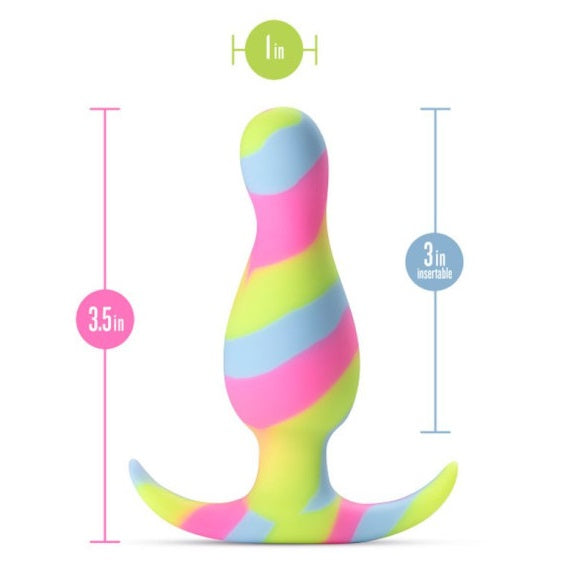 Avant Kaleido Lime Silicone Butt Plug