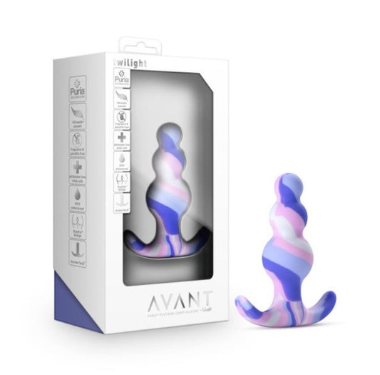 Avant Twilight Blue Silicone Butt Plug