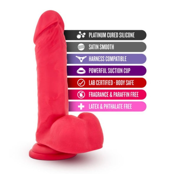 Ruse Big Poppa Cerise Dildo 8" with Suction Cup