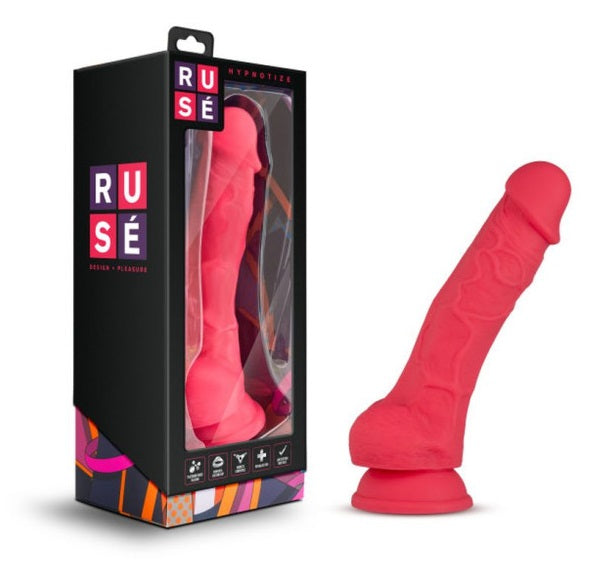 Ruse Hypnotize Cerise Dildo 7.5" with Suction Cup