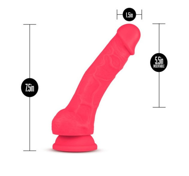 Ruse Hypnotize Cerise Dildo 7.5" with Suction Cup