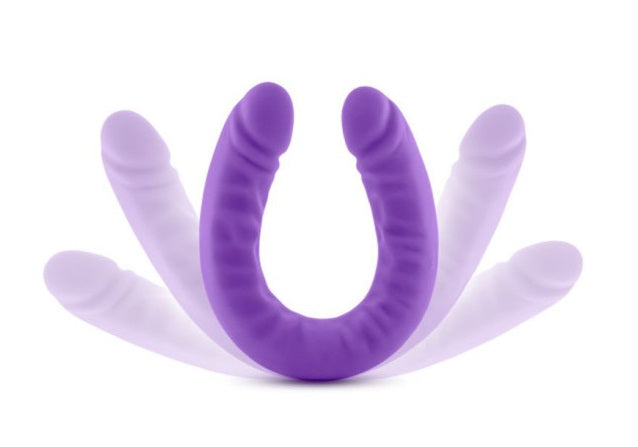 Ruse Silicone Slim 18" Double Dong Purple