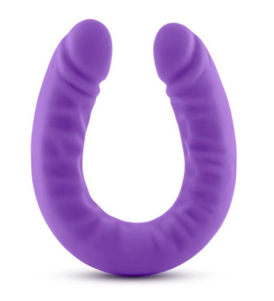 Ruse Silicone Slim 18" Double Dong Purple