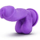 Ruse Juicy 7" Dildo with Balls with Suction Cup Purple