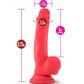 Ruse Shimmy Cherise Dong Dildo 8.75" with Suction Cup