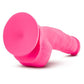 Ruse Shimmy Hot Pink Dong Dildo 8.75" with Suction Cup