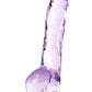 Naturally Yours 8" Crystaline Dildo Amethyst