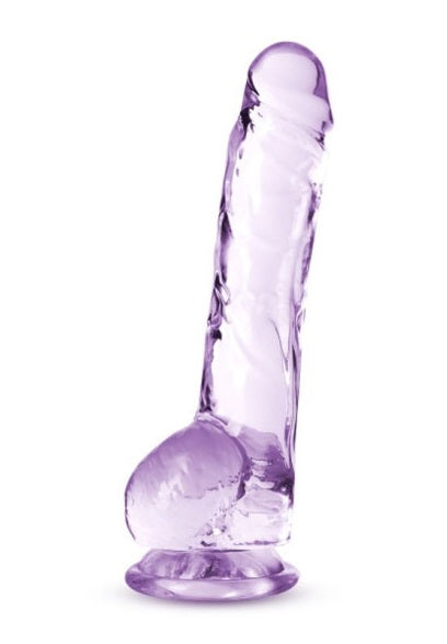 Naturally Yours 8" Crystaline Dildo Amethyst